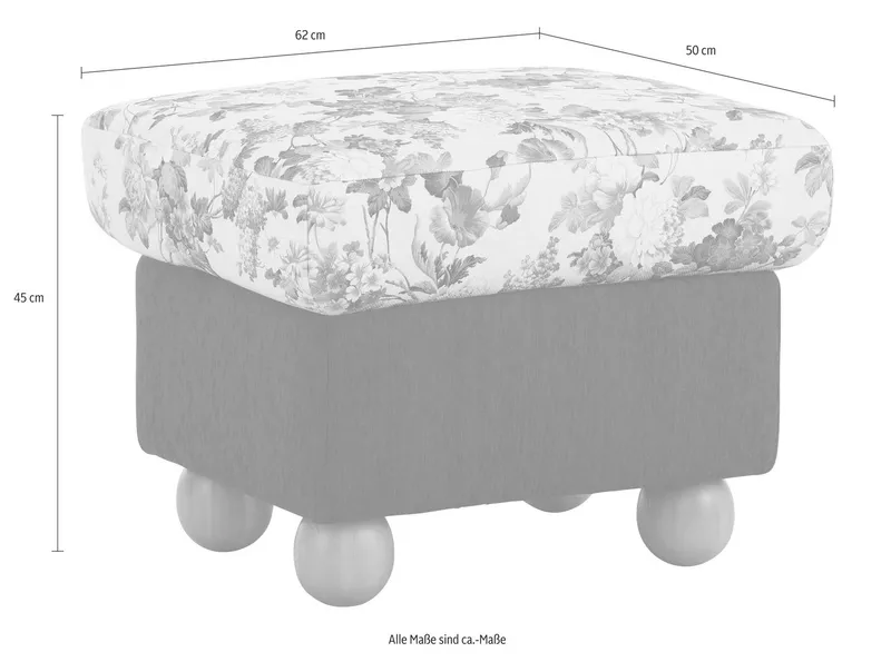 Home affaire Hocker Milano, Rot, – Produktbild 4 von 8