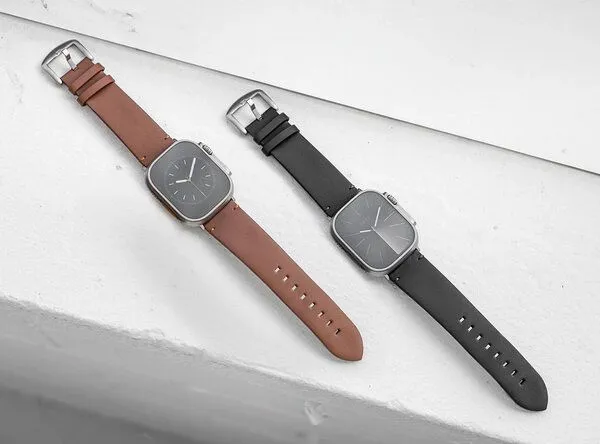 Woodcessories Woodcessories Apple Watch Armband Leder Vegan aus Aloe Vera, Schwarz, – Produktbild 2 von 2