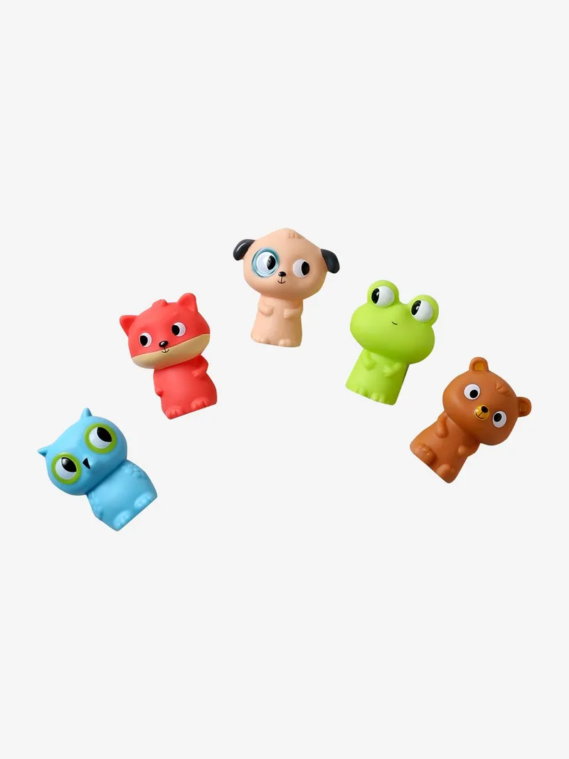 Vertbaudet 5er-Set Bade-Fingerpuppen Baby, Mehrfarbig, – Produktbild 2 von 3