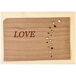 holzpost holzpost Postkarte aus Holz "Love" – Produktbild 1 von 1