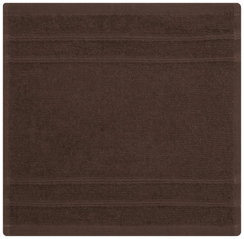 OTTO home Handtuch Set Inga, 3 Qualitäten, Duschtücher, Handtücher, Gästetücher, Seiftücher, Walkfrottier (10-St), Handtücher mit feiner Bordüre, 100% Baumwolle, Braun, – Produktbild 1 von 8