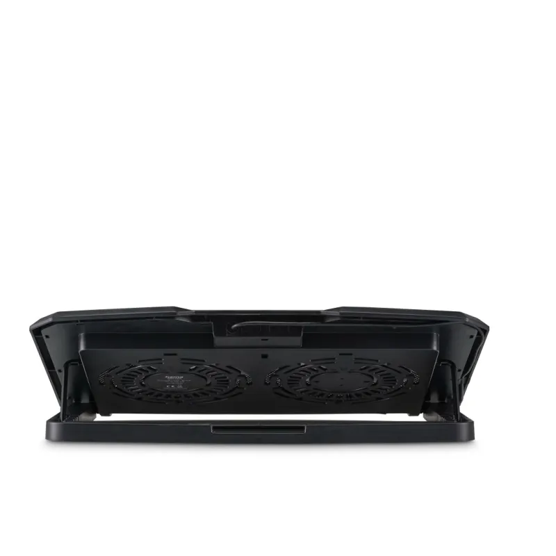 Hama Hama "Laptop-Kühler ""Black Metal"", neigbar, leise, 2 Lüfter, 40 cm (15,6""), Schw. (00126806)" – Produktbild 5 von 6