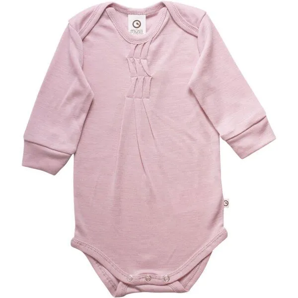 Müsli by Green Cotton Müsli by Green Cotton Wolle Seide Body Ruffles Rose – Produktbild 1 von 3