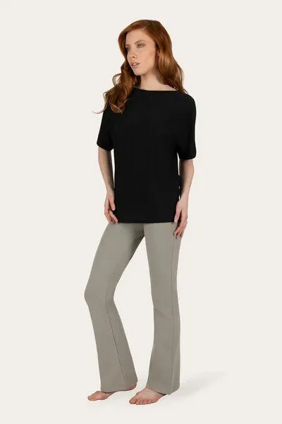 Urban Goddess Urban Goddess Budhi Kurzarm Pilates & Yoga Shirt, Onyx black (schwarz), – Produktbild 4 von 4
