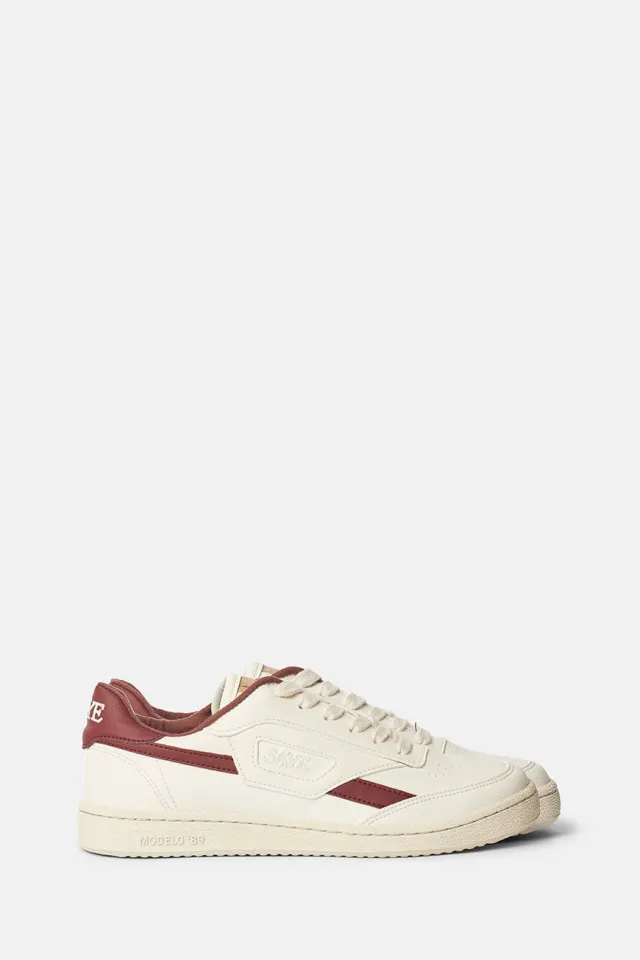 SAYE SAYE Herren vegan Sneaker Modelo 89, Dunkelrot, – Produktbild 2 von 2
