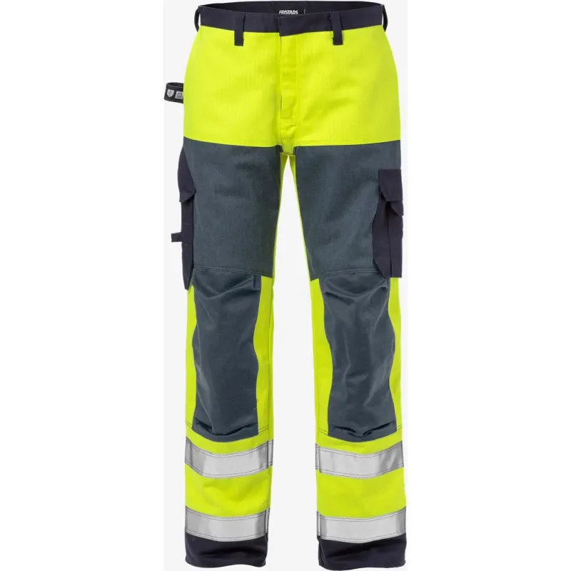 Fristads Sichtbare Arbeits Hose Klasse 2 Fristads Flame 2585 FLAM, Blau, – Produktbild 2 von 2