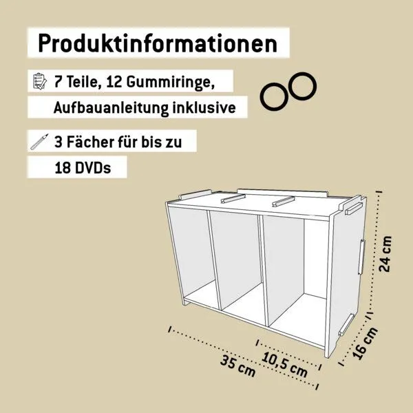 WERKHAUS WERKHAUS Medienbox DVD (stapelbar), Grasgrün, – Produktbild 1 von 6