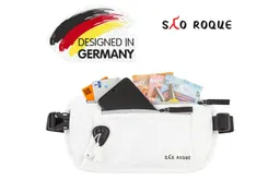 SAO ROQUE Bauchtasche Damen Herren Bauchtasche, Diebstahlsicher RFID Schutz in Leder-Optik, Vegan, diebstahlsicher, klein, schweiß- und wasserfest – Produktbild 1 von 1