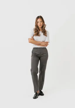 LAURIE LAURIE Damen vegan Hose Phoebe Loose Ml Anthrazit – Produktbild 1 von 1