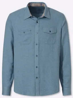 Catamaran Langarmhemd jeansblau-meliert – Produktbild 1 von 1