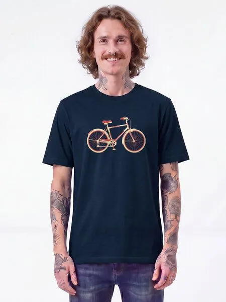 watapparel watapparel T-Shirt Unisex Red Bike, French navy, – Produktbild 2 von 2