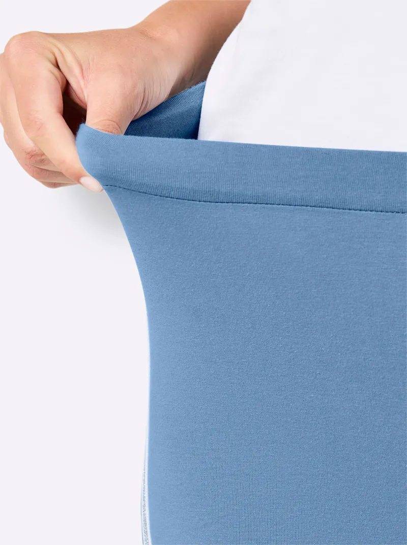 feel good Leggings mittelblau, Mittelblau, – Produktbild 2 von 2