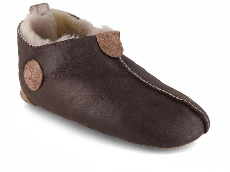 Lammbock Lammbock warme Lammfellhausschuhe Texel Hausschuh, Braun, – Produktbild 1 von 5