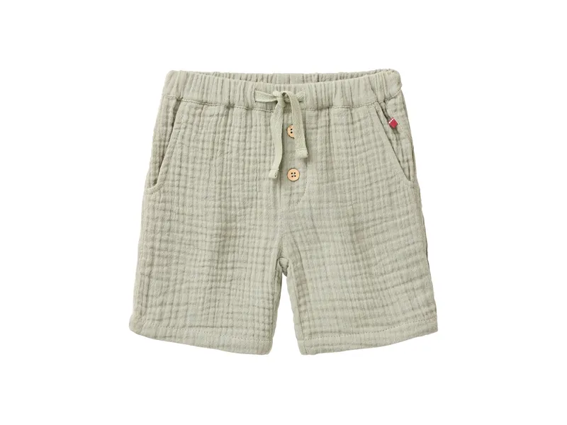 People Wear Organic People Wear Organic Musselin-Shorts khaki Gr. 62/68, Grün, – Produktbild 1 von 1