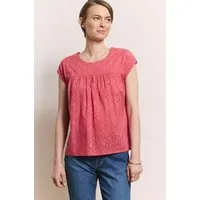 Tranquillo Tranquillo Bluse Lunaa aus Bio-Baumwolle - holly berry / 42 – Produktbild 2 von 6