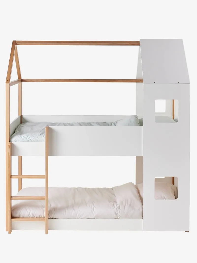 Vertbaudet Kinderbett CABANE in Hausform, Weiß, – Produktbild 3 von 3