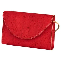 Kork-Deko Kork-Deko Kleine rote Kork-Clutch – vegan, leicht & nachhaltig handgefertigt – Produktbild 1 von 1