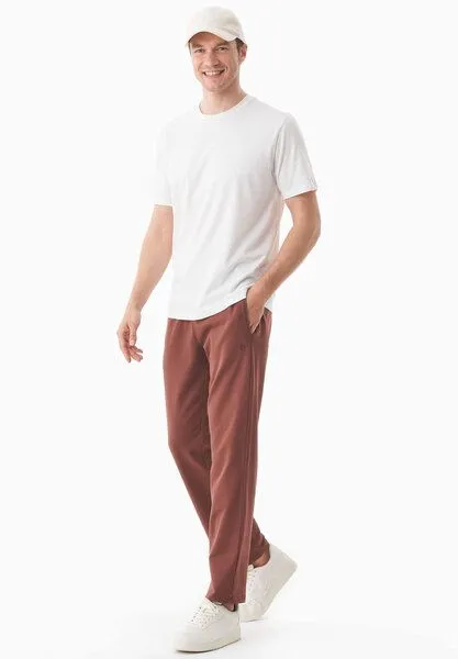 ORGANICATION ORGANICATION POYRAZ | Leichte Sweathose aus Bio-Baumwolle, Coffee brown, – Produktbild 1 von 3
