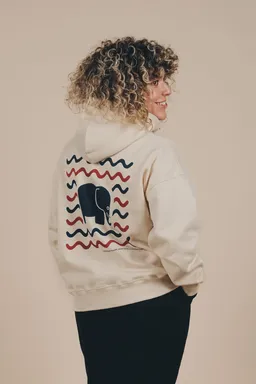 Trendsplant Trendsplant Damen vegan Oversized Hoodie Explanada Elfenbein – Produktbild 1 von 1