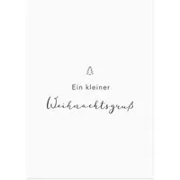 Eulenschnitt Weihnachtskarte Weihnachtsgrüße – Produktbild 1 von 1