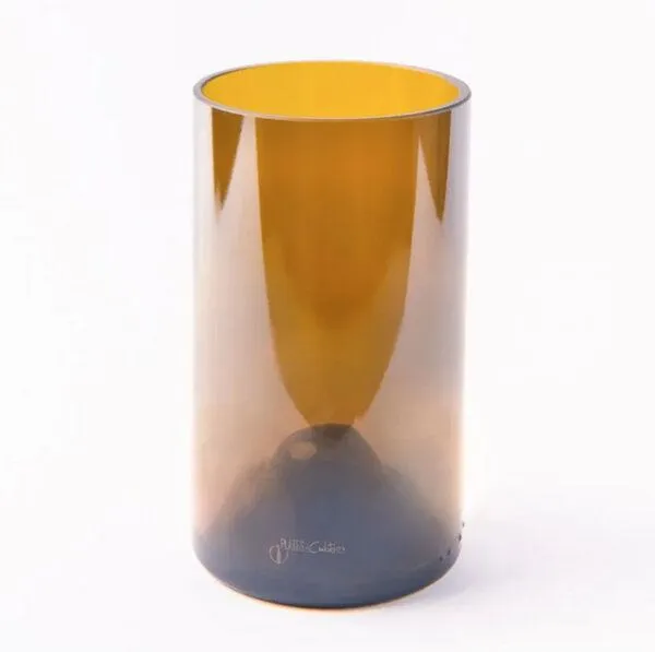 Plates et Culotées Upcycling-Glas aus Weinflasche Grün von Plates et Culotées – Produktbild 3 von 8