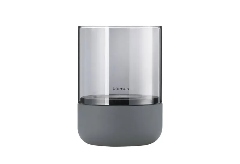 blomus Windlicht -CALMA- Glas Kerzenhalter, Stimmungslicht: modernes Deko-Design (1 St. ), Exklusive Betonoptik, Handgefertigt, Verschiedene Größen & Farben, Grau, – Produktbild 7 von 8