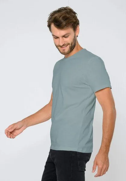 THOKKTHOKK ThokkThokk TT02 T-Shirt Herren (GOTS, vegan, Bio-Baumwolle), Green blue (grün-blau), – Produktbild 2 von 6