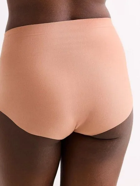 erlich textil erlich textil Light Touch High Waist Slip im 3er Pack aus weichem Modal, made in Europe, Mokka, – Produktbild 5 von 5