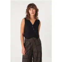 SKFK SKFK Damen vegan Weste Barria Schwarz – Produktbild 1 von 1