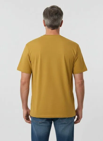 UNIPOLAR UNIPOLAR Basic T-Shirt Modell: Creative, Ochre (orange), – Produktbild 2 von 2