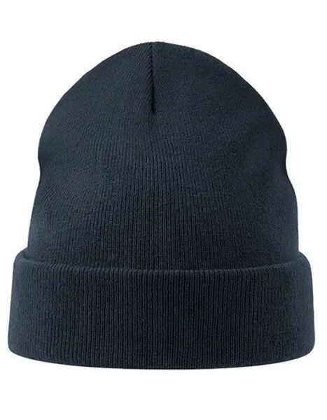 Atlantis Headwear Atlantis Headwear Strickmütze (Beanie) mit Bündchen aus recyceltem Polyester, Navy (blau), – Produktbild 1 von 3