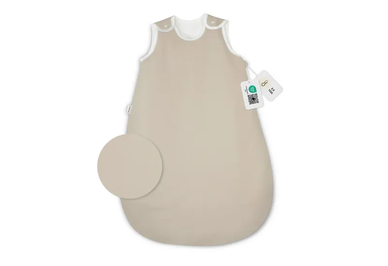 Ehrenkind Ganzjahresschlafsack Schlafsack Rund 2.5 TOG, Bio-Baumwolle, Baby Schlafsack (Standard 100 by OEKO-TEX, 100% Bio-Baumwolle, 2.5 TOG, Ganzjahresschlafsack), Schlafsack Baby 2.5 TOG, Babyschlafsack, Beige, – Produktbild 1 von 5