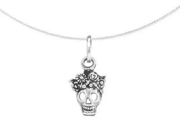 pakilia pakilia Silber Kette Totenkopf Fair-Trade und handmade – Produktbild 2 von 3