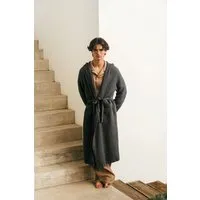 AmourLinen AmourLinen Wabenförmiger Bademantel für Männer, Anthrazit, – Produktbild 1 von 1