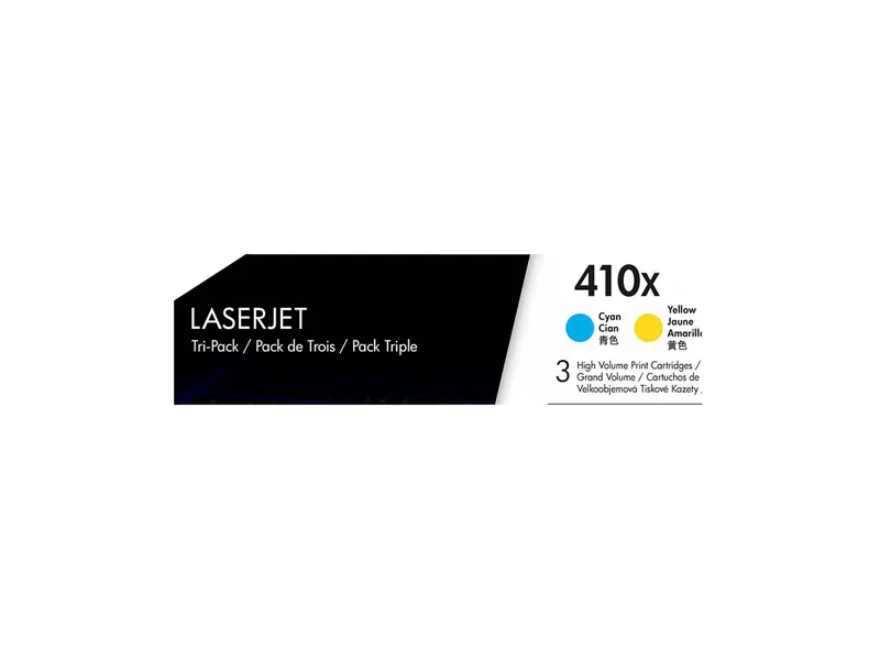 Hewlett Packard HP Druckkassetten CF252XM, Nr. 410X cyan, magenta, gelb, 3er-Set – Produktbild 1 von 1