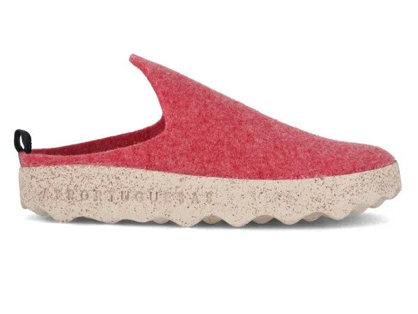 ASPORTUGUESAS ASPORTUGUESAS Come Filzpantoffeln mit Kork-Latex Sohle, Rot, – Produktbild 3 von 4