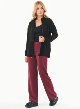 ORGANICATION ORGANICATION Damen vegan Hose Ecovero Wein – Produktbild 1 von 1