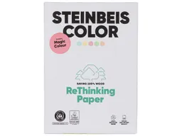 Steinbeis 500 Blatt Steinbeis Farbiges Recycling Kopierpapier "MagicColour" DIN A4 rosa – Produktbild 1 von 1