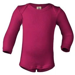 Engel Engel Natur Uni Baby-Body Langarm Schurwolle Seide – Produktbild 1 von 1