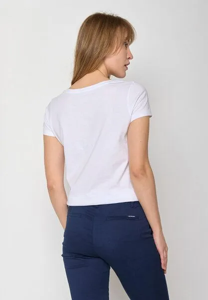 GreenBomb GREENBOMB Nature Allium Loves - Sportliches T-Shirt aus Bio-Baumwolle / hochwertiger Print / GOTS / Fair & Vegan, Weiß (weiß), – Produktbild 2 von 4