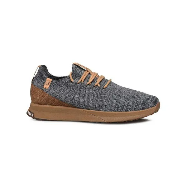 SAOLA SAOLA Sneaker Herren aus Merinowolle - Tsavo 2.0 Men Wool, Steel grey - tobacco, – Produktbild 1 von 4