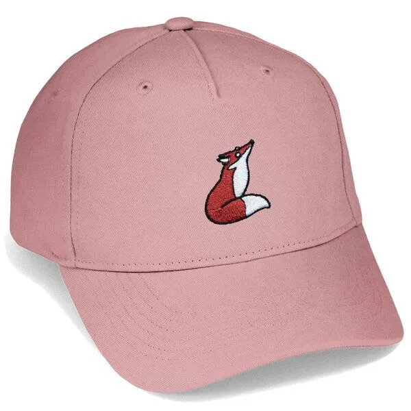 LIGARTI Bestickte Cap – Valentina der Fuchs – LIGARTI Tiermanufaktur, Altrosa, – Produktbild 1 von 4