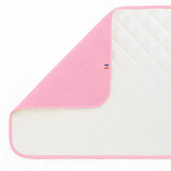 PAPATE PAPATE Wickelunterlage für unterwegs aus Bio-Baumwolle, Rosa, – Produktbild 1 von 3