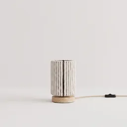 ALMUT von Wildheim ALMUT von Wildheim Tischlampe mit zylindrischen Schirm aus 100 % Wolle – Produktbild 1 von 1