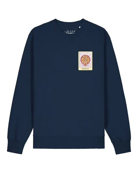 watapparel watapparel Sweatshirt Unisex Tarot The Pizza, French navy, – Produktbild 1 von 2
