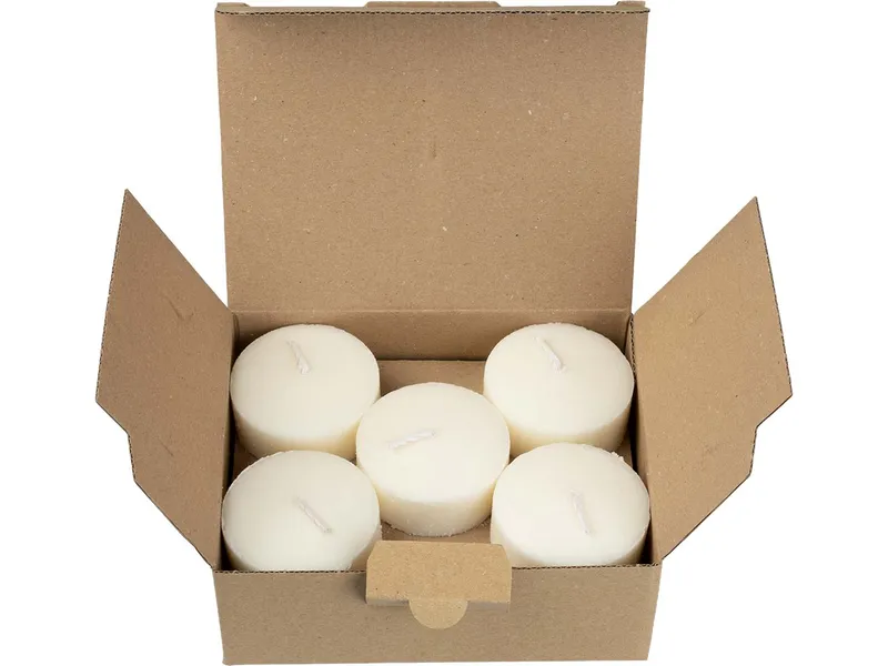 BIOKEMA BIOKEMA Teelichter "Maxi" aus Biomasse, ohne Hülle 10 Stk. – Produktbild 1 von 1