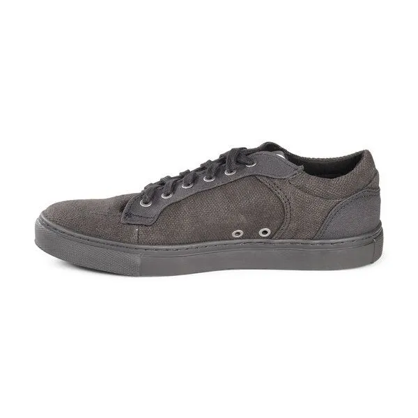 Fairticken Fairticken LAMEGO II Sneaker mit Hanf/Leinen Canvasstoff, Faded black / black, – Produktbild 4 von 4