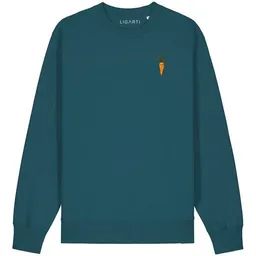LIGARTI Bestickter Pullover – Karotte – LIGARTI Tiermanufaktur – Produktbild 1 von 1