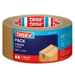Tesa SE tesapack STRONG PAPER, 50 m x 50 mm, braun, 1 Rolle_ST – Produktbild 1 von 1