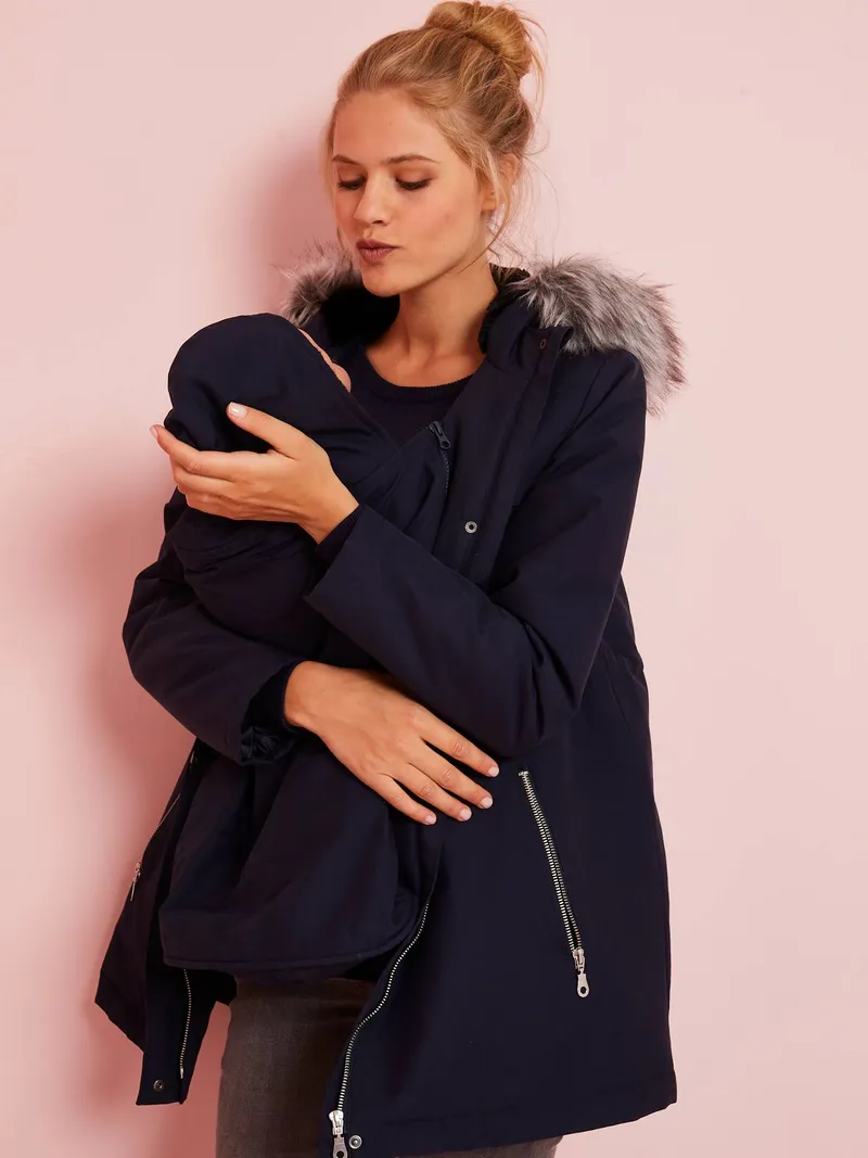 Vertbaudet Vertbaudet 3-in-1-Parka, Nachtblau, – Produktbild 1 von 4